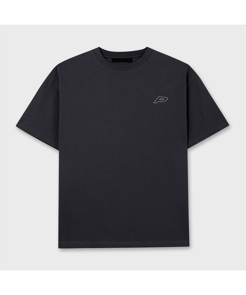 PLAC(プラック)の「ロゴオーバー半袖Tシャツ2カラー(Tシャツ/カットソー・メンズ・チャコール/カーキ・MEDIUM/LARGE)」の1枚目の写真