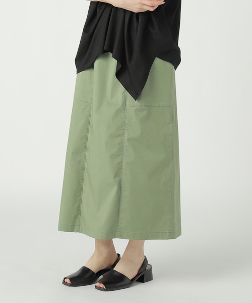 ZUCCa（ズッカ）の「(S)STRETCH ORGANIC COTTON / P（スカート・レディース・ブラック/ベージュ/カーキ・M size）」の8枚目の写真