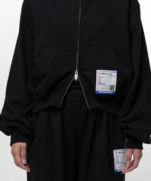 In・stru(men-tal).(インストルメンタル)の「French Terry Cropped Zip Up Hoodie(パーカー・メンズ・ブラック/ライトグレー/ダークグレー・40/38/36)」の12枚目の写真