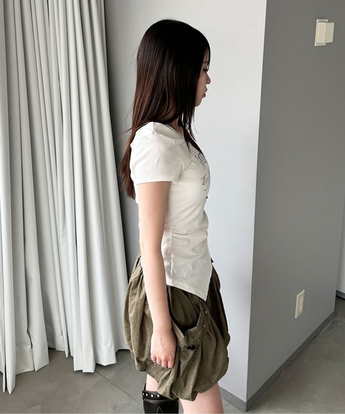 sedacle girl(セダクルガール)の「ユニコーンオフショルT(Tシャツ/カットソー・レディース・イエロー/オフホワイト/ブラック・FREE)」の7枚目の写真