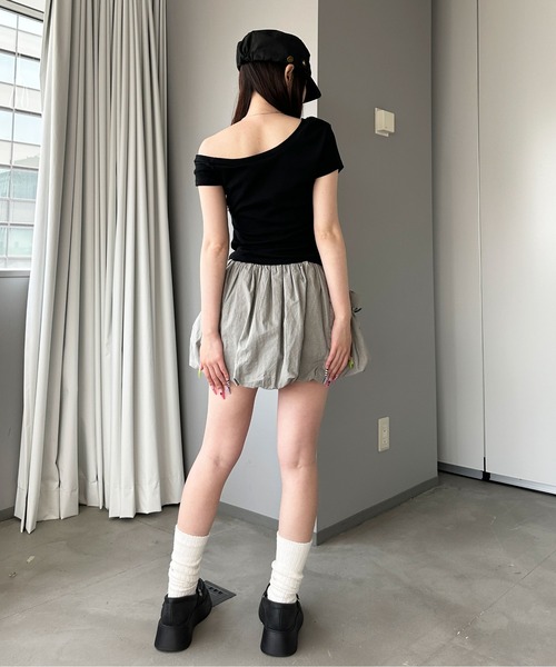 sedacle girl(セダクルガール)の「ユニコーンオフショルT(Tシャツ/カットソー・レディース・イエロー/オフホワイト/ブラック・FREE)」の4枚目の写真