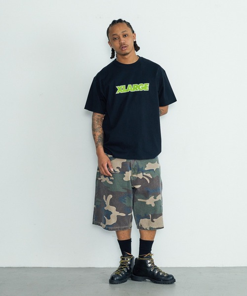 XLARGE(エクストララージ)の「STANDARD LOGO S/S TEE(Tシャツ/カットソー・メンズ・ブラック/ネイビー/ホワイト/グリーン・XXL/XL/L/M/XS/S)」の7枚目の写真