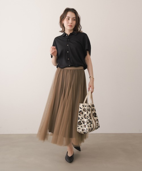 Bou Jeloud(ブージュルード)の「ヒョウ柄ニットトート(トートバッグ・レディース・オフホワイト/ブラック・ONESIZE)」の8枚目の写真