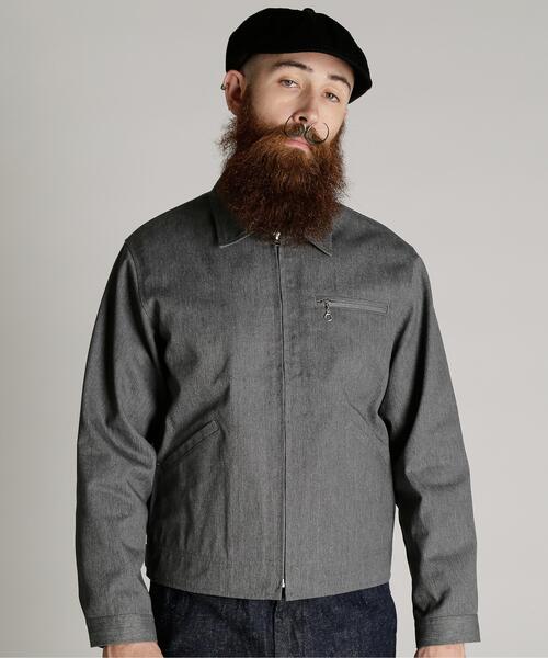 schott(ショット)の「Schott/ショット/TC WORK JACKET/ティーシー ワーク ジャケット(ブルゾン・メンズ・グレー/ブラック/カーキ・S/M/L/XL)」の2枚目の写真
