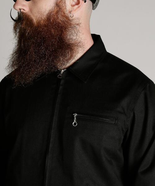 schott(ショット)の「Schott/ショット/TC WORK JACKET/ティーシー ワーク ジャケット(ブルゾン・メンズ・グレー/ブラック/カーキ・S/M/L/XL)」の18枚目の写真