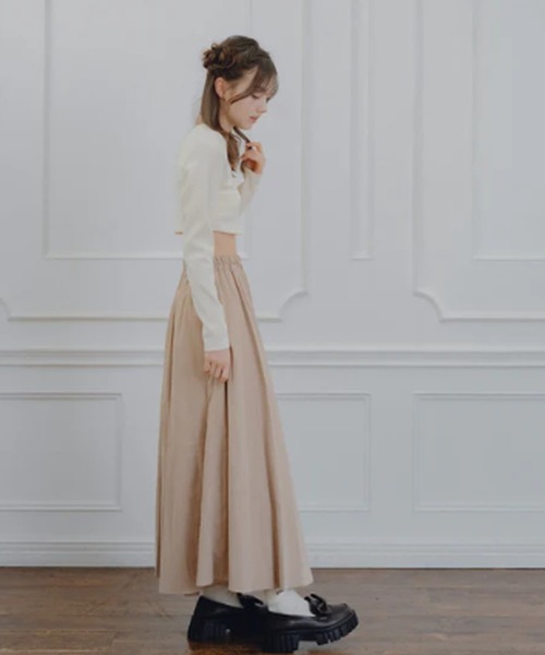 amr.(アムレ)の「ショート丈リボントップス(Tシャツ/カットソー・レディース・アイボリー/ネイビー・FREE)」の19枚目の写真