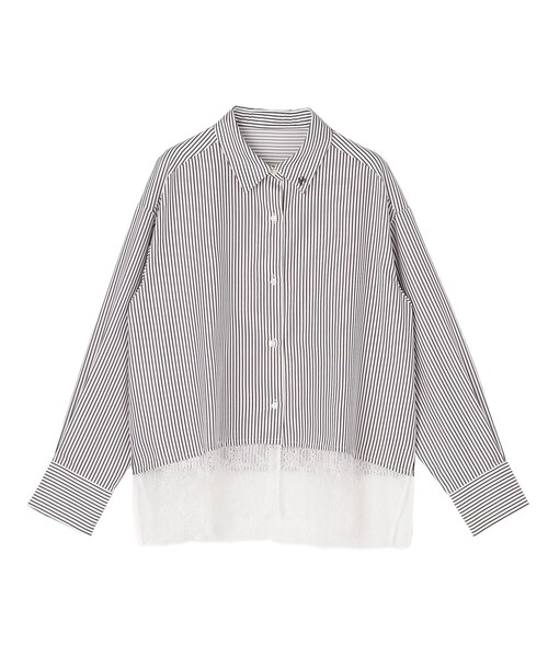 ANY SIS(エニィスィス)の「レースヘム シャツ(シャツ/ブラウス・レディース・イエロー系/ホワイト系/ダークブラウン系1・MEDIUM)」の18枚目の写真