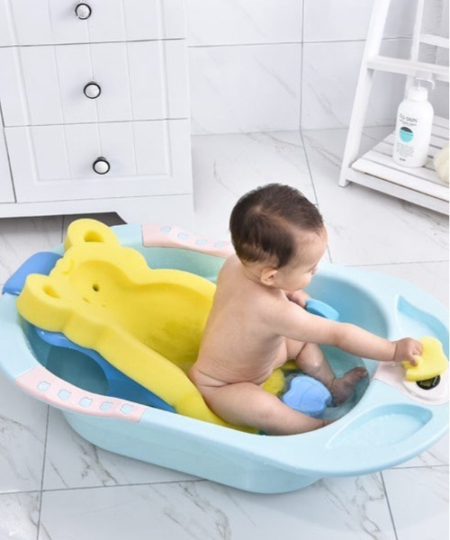 BACKYARD FAMILY(バックヤードファミリー)の「お風呂マット 赤ちゃん スポンジ(その他ベビー用品・キッズ・ブルー/ピンク/イエロー・FREE)」の5枚目の写真