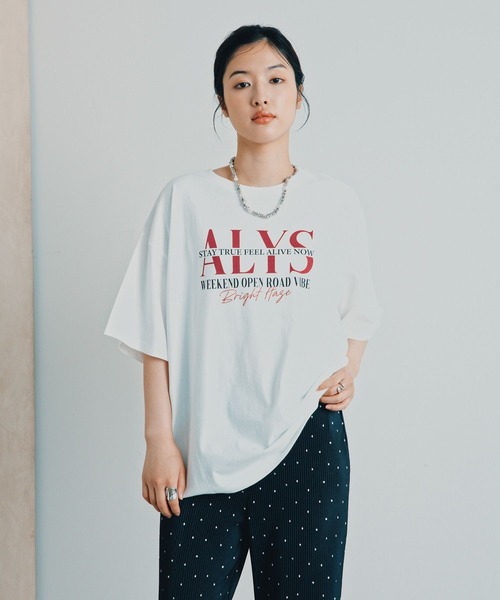 LEPSIM(レプシィム)の「カラー杢ロゴBIGT 1044463(Tシャツ/カットソー・レディース・チャコールグレー/オフホワイト/ブルー/キャメル・FREE)」の2枚目の写真