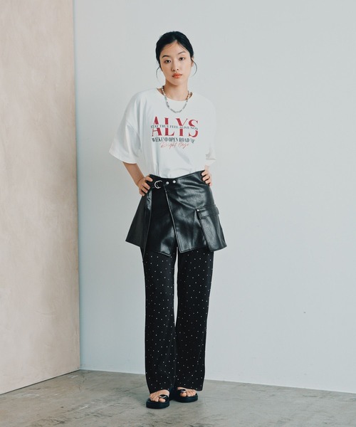 LEPSIM(レプシィム)の「カラー杢ロゴBIGT 1044463(Tシャツ/カットソー・レディース・チャコールグレー/オフホワイト/ブルー/キャメル・FREE)」の12枚目の写真