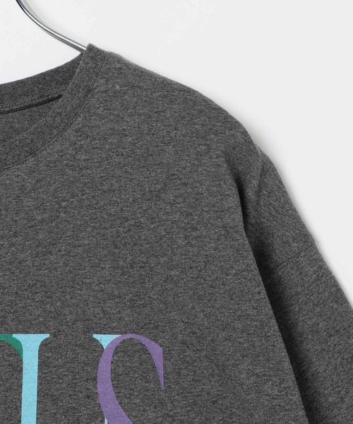 LEPSIM(レプシィム)の「カラー杢ロゴBIGT 1044463(Tシャツ/カットソー・レディース・チャコールグレー/オフホワイト/ブルー/キャメル・FREE)」の6枚目の写真