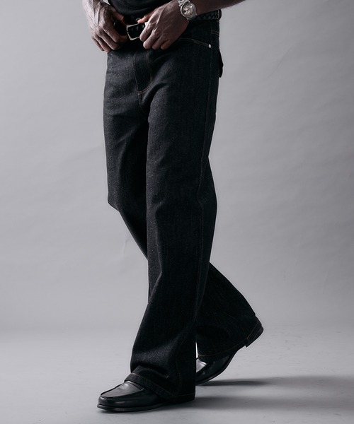 ANDER HUNK(アンダーハンク)の「Western Switch Rigid Wide Straight Denim/ウエスタンスイッチリジットワイドストレートデニム(デニムパンツ・メンズ・インディゴブルー/ブラック・SMALL/MEDIUM/LARGE)」の7枚目の写真