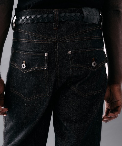 ANDER HUNK(アンダーハンク)の「Western Switch Rigid Wide Straight Denim/ウエスタンスイッチリジットワイドストレートデニム(デニムパンツ・メンズ・インディゴブルー/ブラック・SMALL/MEDIUM/LARGE)」の11枚目の写真