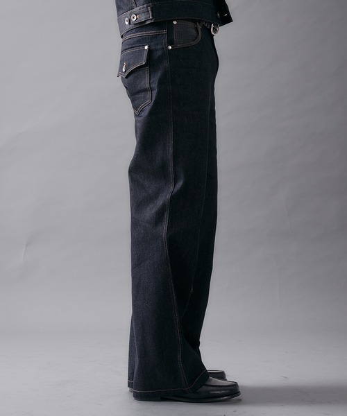 ANDER HUNK(アンダーハンク)の「Western Switch Rigid Wide Straight Denim/ウエスタンスイッチリジットワイドストレートデニム(デニムパンツ・メンズ・インディゴブルー/ブラック・SMALL/MEDIUM/LARGE)」の21枚目の写真