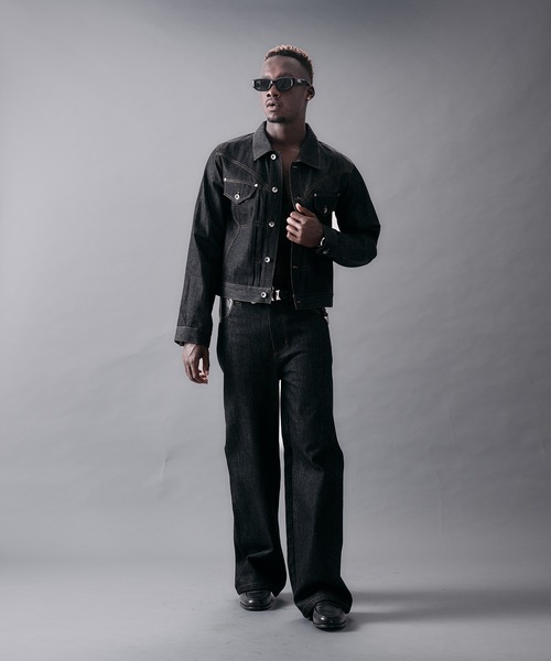 ANDER HUNK(アンダーハンク)の「Western Switch Rigid Wide Straight Denim/ウエスタンスイッチリジットワイドストレートデニム(デニムパンツ・メンズ・インディゴブルー/ブラック・SMALL/MEDIUM/LARGE)」の17枚目の写真