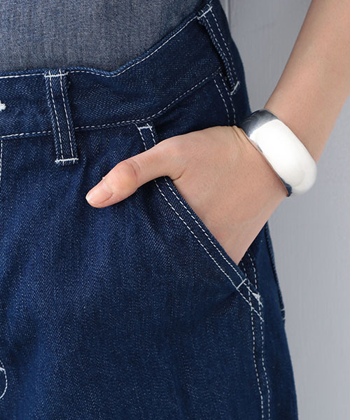 BEAMS BOY（ビームスボーイ）の「BEAMS BOY / デニム ワンウォッシュ ペインター（デニムパンツ・レディース・インディゴブルー・0/1）」の7枚目の写真