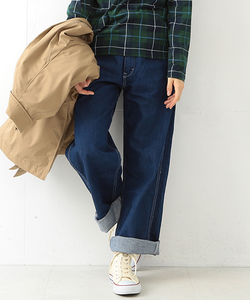 BEAMS BOY（ビームスボーイ）の「BEAMS BOY / デニム ワンウォッシュ ペインター（デニムパンツ・レディース・インディゴブルー・0/1）」の15枚目の写真