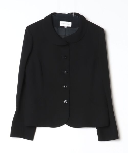 新品8万9250円　ハナエモリ（HANAE MORI）黒のジャケット ブランド古着】HANAE MORI｜ハナエモリのその他アウター（ブラック
