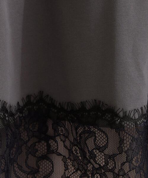 OPAQUE.CLIP（オペークドットクリップ）の「裾レースペプラムカットソー【洗濯機OK】（Tシャツ/カットソー・レディース・ライトブルー/チャコールグレー/ホワイト・42/38/40）」の13枚目の写真