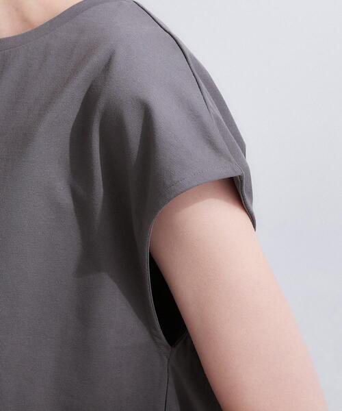 OPAQUE.CLIP（オペークドットクリップ）の「裾レースペプラムカットソー【洗濯機OK】（Tシャツ/カットソー・レディース・ライトブルー/チャコールグレー/ホワイト・42/38/40）」の10枚目の写真