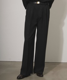 ASSORTED ONE-TUCK STRAIGHT SLACKS / アソート1タックストレートスラックス(ストライプ・無地)