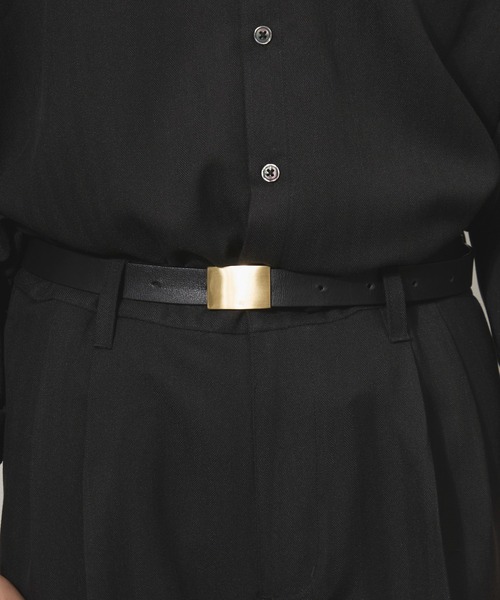 Adoon plain(アドーンプレーン)の「ASSORTED ONE-TUCK STRAIGHT SLACKS / アソート1タックストレートスラックス(ストライプ・無地)(スラックス・メンズ・チャコールグレー/ブラック/ベージュ・SMALL/MEDIUM/LARGE)」の8枚目の写真
