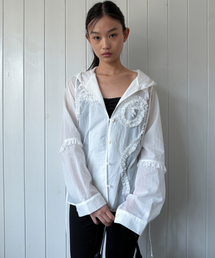 LOTSYOU（ロッツユー）の「LOTSYOU_Whisper Hood Shirt WHITE（パーカー）」