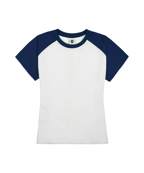 PRIMATE(プライメイト)の「レディース スリムフィット ラグラン 半袖Tシャツ 5 COLORS(Tシャツ/カットソー・レディース・ブラック/ワイン/ネイビー/グリーン/ミックスグレー・FREE)」の4枚目の写真