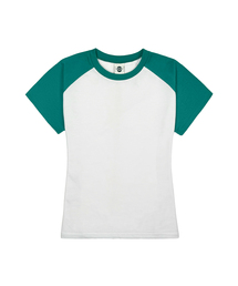 レディース スリムフィット ラグラン 半袖Tシャツ 5 COLORS