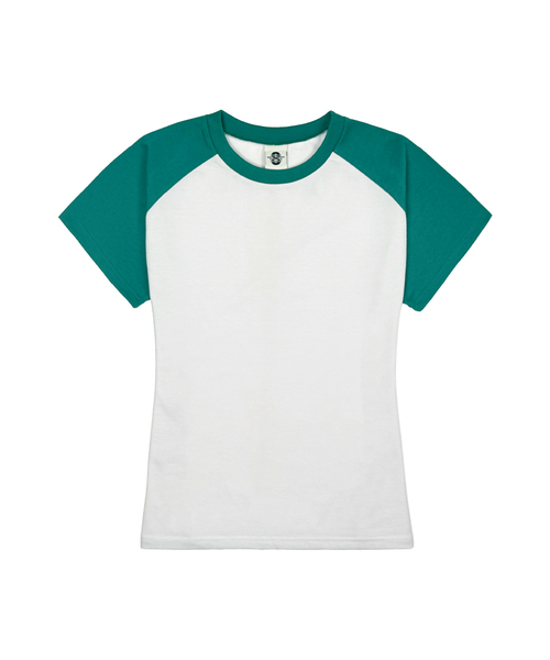 PRIMATE(プライメイト)の「レディース スリムフィット ラグラン 半袖Tシャツ 5 COLORS(Tシャツ/カットソー・レディース・ブラック/ワイン/ネイビー/グリーン/ミックスグレー・FREE)」の3枚目の写真