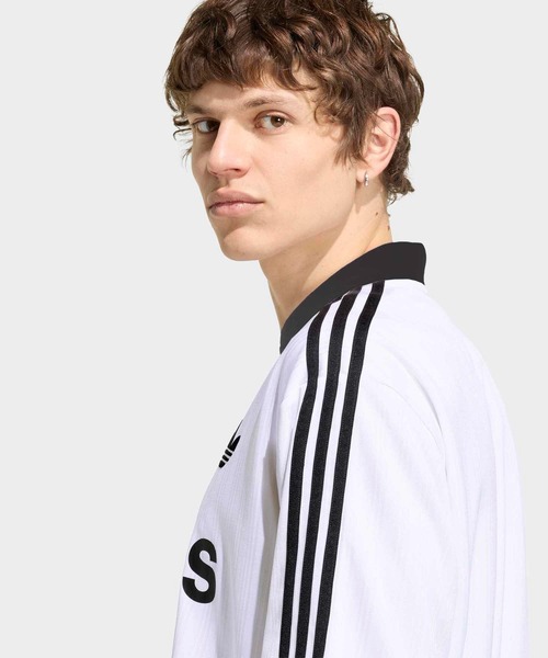 adidas(アディダス)の「COLLARED GOALIE / アディダスオリジナルス adidas Originals(Tシャツ/カットソー・メンズ・ホワイト・XX-LARGE/3XL/SMALL/MEDIUM/XX-SMALL/LARGE/X-LARGE/X-SMALL)」の4枚目の写真