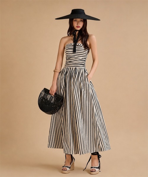 THEODORIC.dy(セオドリックディ)の「ストライプトップワンピース(ワンピース・レディース・アイボリー・MEDIUM/SMALL/LARGE)」の8枚目の写真