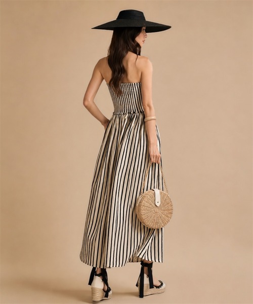 THEODORIC.dy(セオドリックディ)の「ストライプトップワンピース(ワンピース・レディース・アイボリー・MEDIUM/SMALL/LARGE)」の5枚目の写真