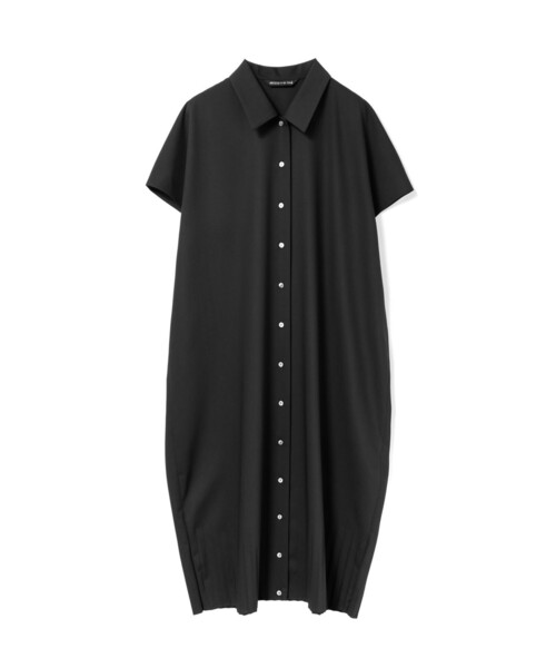 mizuiroind(ミズイロインド)の「mizuiro ind プリーツヘムワンピース(ワンピース・レディース・ブラック/ブラウン/チャコールグレー/ネイビー・FREE)」の2枚目の写真