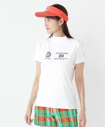 【PEARLY GATES】FD40/-FD100dベア擬似メッシュ半袖ハイネックカットソー