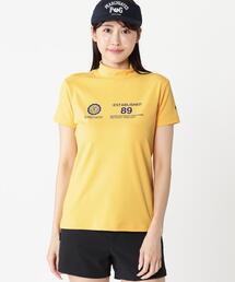 【PEARLY GATES】FD40/-FD100dベア擬似メッシュ半袖ハイネックカットソー