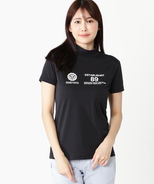 PEARLY GATES(パーリーゲイツ)の「【PEARLY GATES】FD40/-FD100dベア擬似メッシュ半袖ハイネックカットソー(Tシャツ/カットソー・レディース・イエロー系その他2/ネイビー/ホワイト・SMALL/MEDIUM)」の17枚目の写真