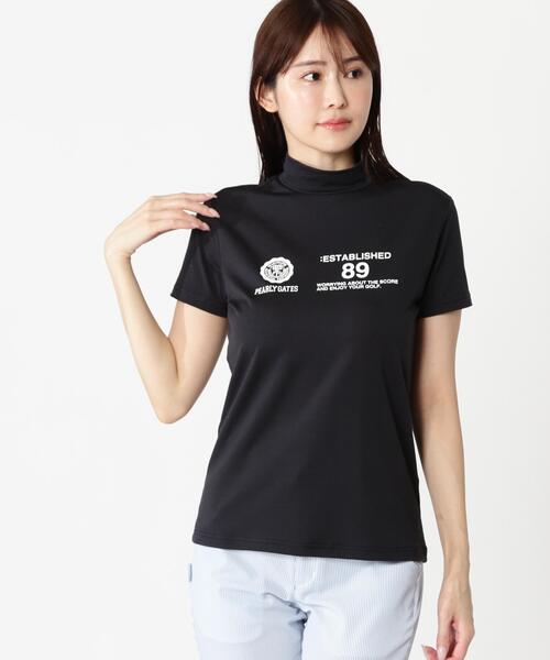 PEARLY GATES(パーリーゲイツ)の「【PEARLY GATES】FD40/-FD100dベア擬似メッシュ半袖ハイネックカットソー(Tシャツ/カットソー・レディース・イエロー系その他2/ネイビー/ホワイト・SMALL/MEDIUM)」の18枚目の写真