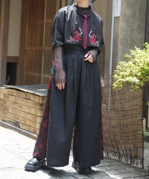 axes femme(アクシーズファム)の「彼岸花柄×JQパンツ(その他パンツ・レディース・ブルー/レッド・FREE)」の10枚目の写真