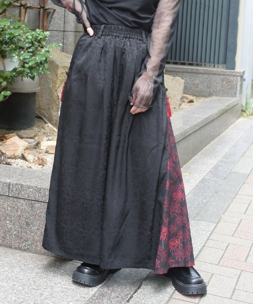 axes femme(アクシーズファム)の「彼岸花柄×JQパンツ(その他パンツ・レディース・ブルー/レッド・FREE)」の11枚目の写真