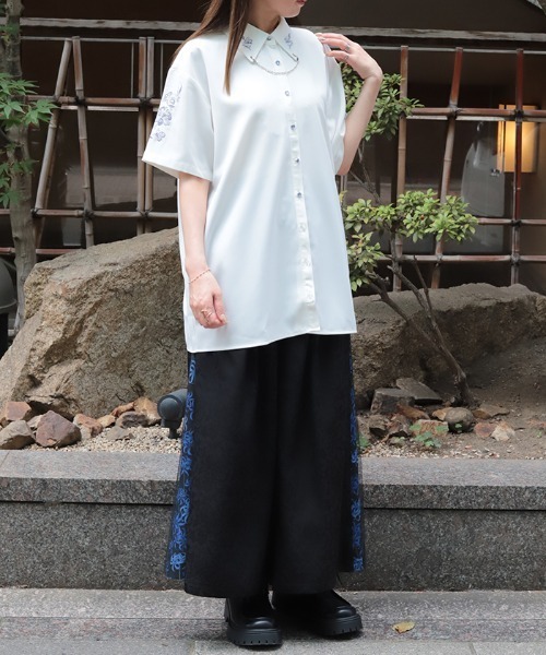axes femme(アクシーズファム)の「彼岸花柄×JQパンツ(その他パンツ・レディース・ブルー/レッド・FREE)」の13枚目の写真