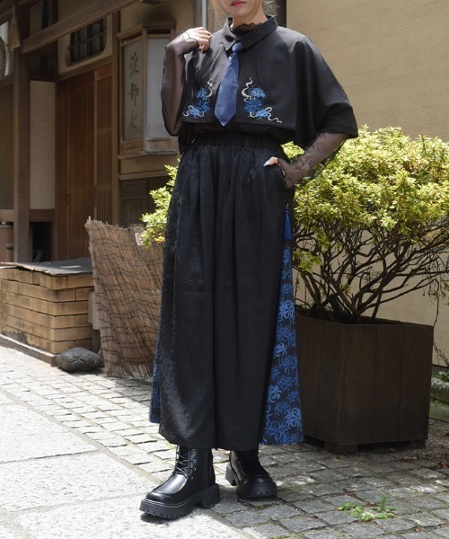 axes femme(アクシーズファム)の「彼岸花柄×JQパンツ(その他パンツ・レディース・ブルー/レッド・FREE)」の15枚目の写真