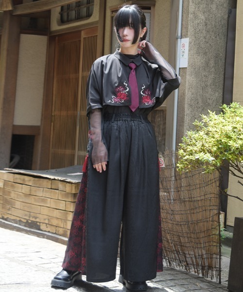 axes femme(アクシーズファム)の「彼岸花柄×JQパンツ(その他パンツ・レディース・ブルー/レッド・FREE)」の16枚目の写真