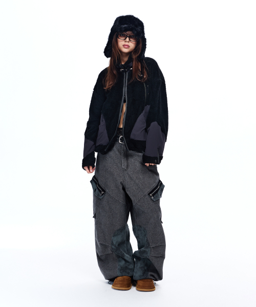 RSSC(アールエスエスシー)の「NYLON MIX FLEECE JACKET - BLACK(その他アウター・レディース・その他・1/2)」の6枚目の写真