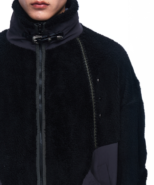 RSSC(アールエスエスシー)の「NYLON MIX FLEECE JACKET - BLACK(その他アウター・レディース・その他・1/2)」の7枚目の写真