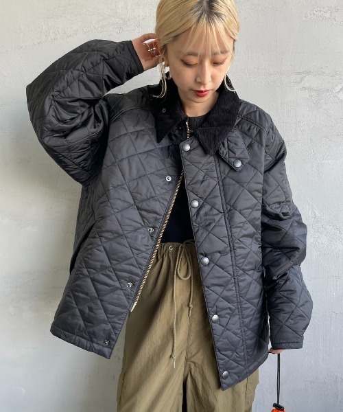 Barbour（バブアー）の「[Barbour/バブアー] OS TRANSPORT トランスポート キルティングジャケット（その他アウター・レディース・ブラック・36/38/40）」の7枚目の写真