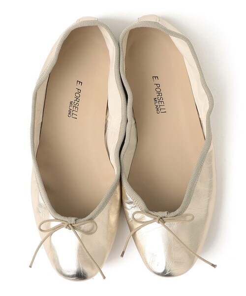 PORSELLI(ポセリ)の「Porselli: BALLET SHOSE(ゴールド)(バレエシューズ・レディース・ゴールド・36)」の5枚目の写真