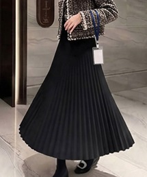 プリーツロングスカート