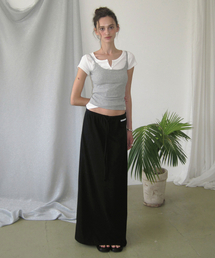 Softie maxi banding skirt - Black