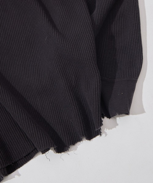 concause(コンコース)の「【concause/コンコース】waffle shirt(Tシャツ/カットソー・メンズ・ベージュ/キャメル/ブラック・5/4)」の5枚目の写真